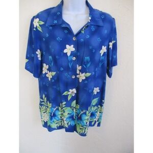 Notations Shirt Size Small Aloha Floral Print Top